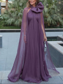 Elegant Sheer Chiffon Maxi Dress