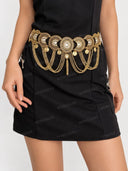 Vintage Coin Chain Waist Belt
