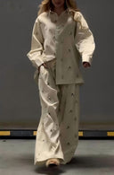 Embellished Oversized Two-Piece Set