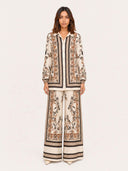 Bohemian Blossom Print Resort Two-Piece Set