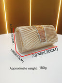 Rhinestone Embellished Clutch Bag