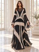 Lace Panelled Maxi Dress