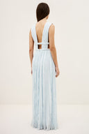 Deep V-Neck Maxi Dress
