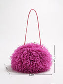 Stylish fluffy cloud bag