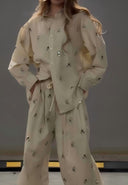 Embellished Oversized Two-Piece Set