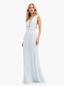 Deep V-Neck Maxi Dress