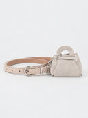 Mini Suede Bag Charm Belt