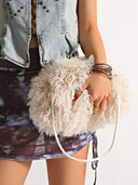 Stylish fluffy cloud bag