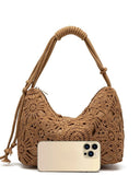 Boho Hollow Crochet Knitted Hobo Shoulder Bag