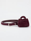 Mini Suede Bag Charm Belt