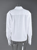 Structured Waist Tailored Button Down Shirt