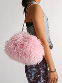 Stylish fluffy cloud bag