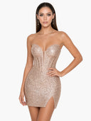 Elegant Sequin Bodycon Mini Dress