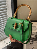Retro Bamboo Top Handle Bag