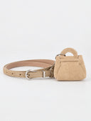 Mini Suede Bag Charm Belt