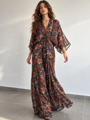 Kimono-Style Printed Dress-4