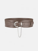 Vintage Buckle Chain Detail Waist Belt