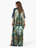 Exotic Jungle Print Batwing Sleeve Shirt