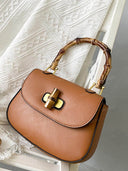Retro Bamboo Top Handle Bag