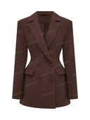 Double Breasted Structured Blazer Mini Dress