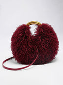 Chic Plush Round Crossbody Bag