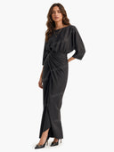 Elegant Pleated Long Dress Two-piece Set