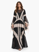 Lace Panelled Maxi Dress