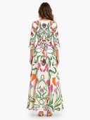Bohemian Floral Print Loose Maxi Dress