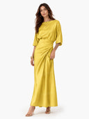 Elegant Pleated Long Dress Two-piece Set