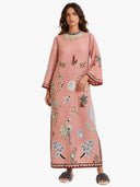 Unique Abstract Art Print Kaftan Maxi Dress