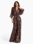 Kimono-Style Printed Dress-4