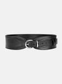 Wide Elastic Waist Buckle Belt