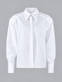 Structured Waist Tailored Button Down Shirt