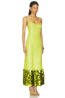 Elegant Spaghetti-Strap Sequin Maxi Dress