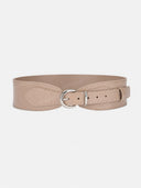 Wide Elastic Waist Buckle Belt