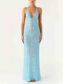 Elegant sequin maxi dress