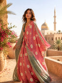 Bohemian Print Kaftan Maxi Dress