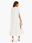 Elegant Pleated Cape Two-Piece Set