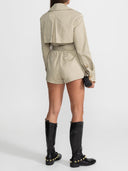 Belted Trench Style Romper