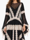Lace Panelled Maxi Dress