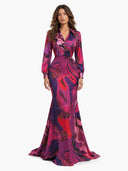 Retro Abstract Print Two-Piece Set