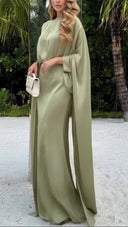 Luxury Minimalist Draped Maxi Dress