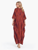 V-neck Printed Maxi Dress