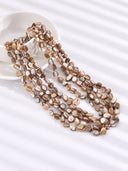 Multicolor Shell Beaded Layered Statement Necklace