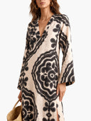 Casual Floral Print Midi Dress