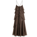 Floral Ruffle Halter Maxi Dress