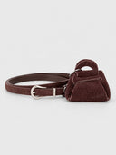 Mini Suede Bag Charm Belt