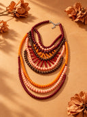 Boho Layered Beaded Statement Necklace