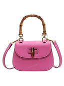 Retro Bamboo Top Handle Bag