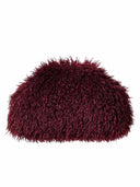 Stylish Long Curly Plush Oversized Clutch Bag